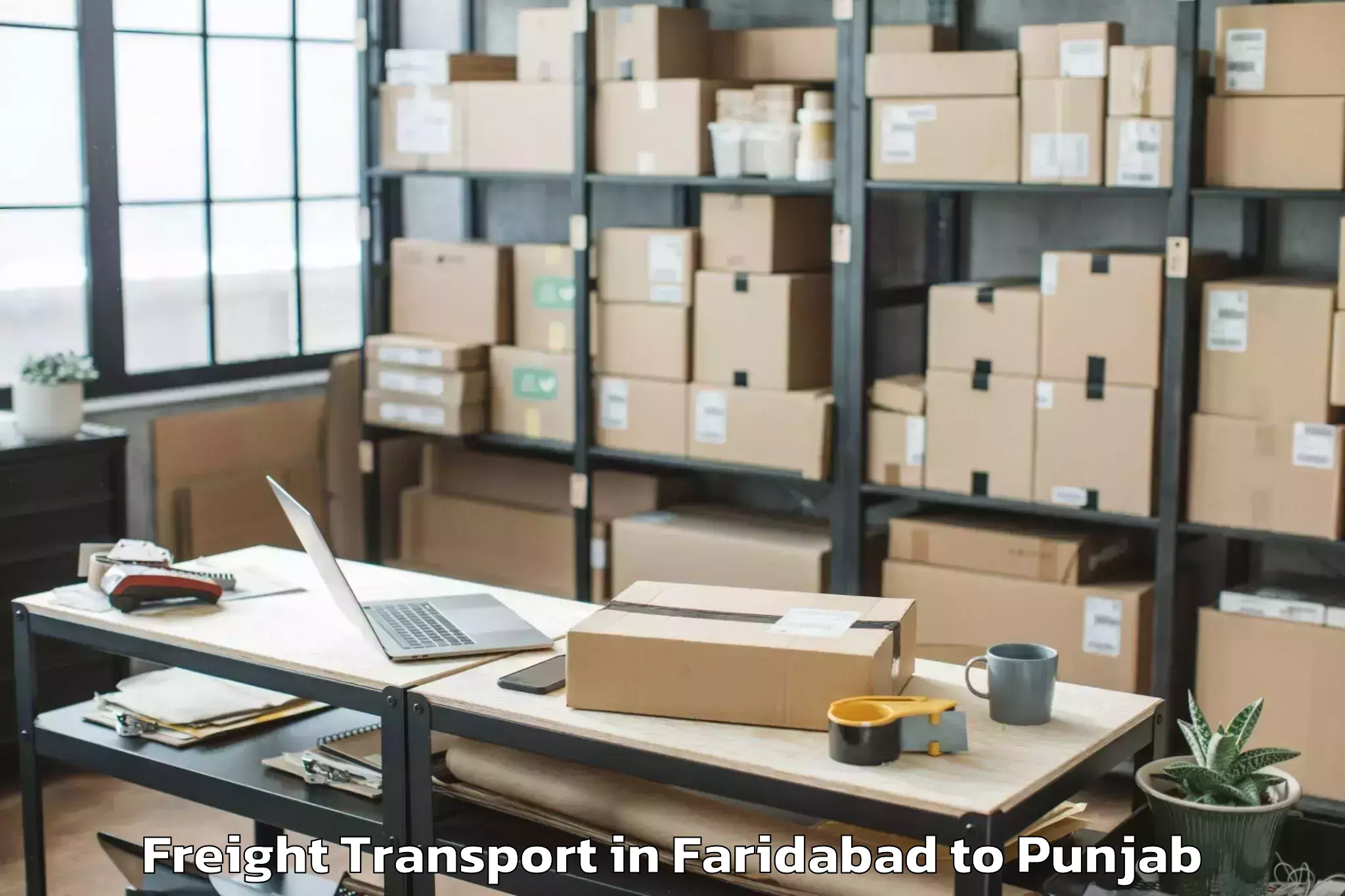 Faridabad to Bathinda Freight Transport Booking